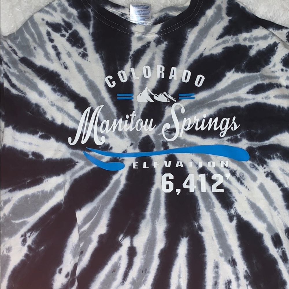 Black and white Tie die tshirt